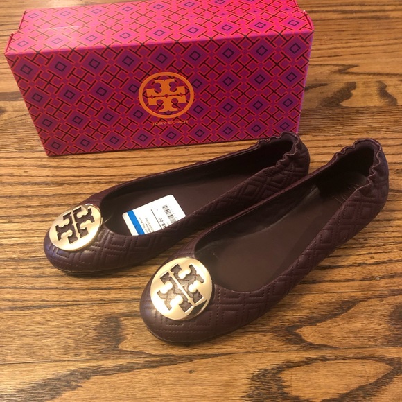 tory burch quilted minnie flat